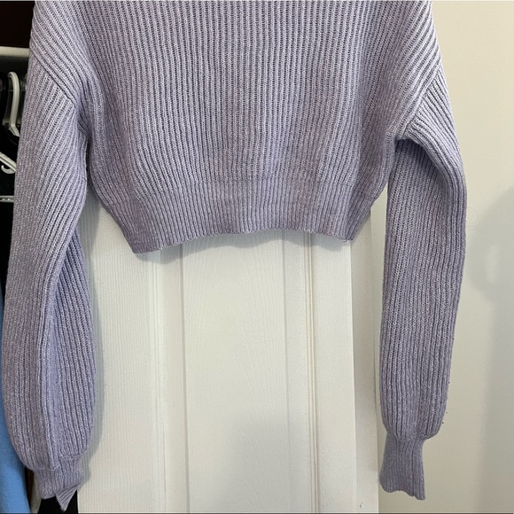 Cropped lilac sweater - Picture 3 of 3